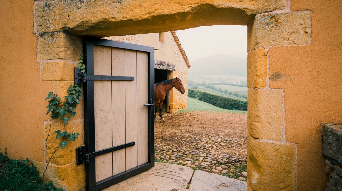 Entrée, Écuries Malandain, centre équestre à Montracol